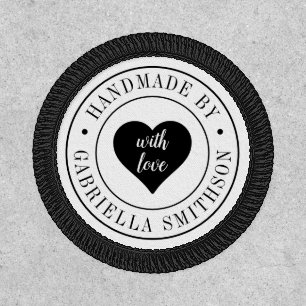 Handmade with Love by Name Low Minimum Quantity Patch