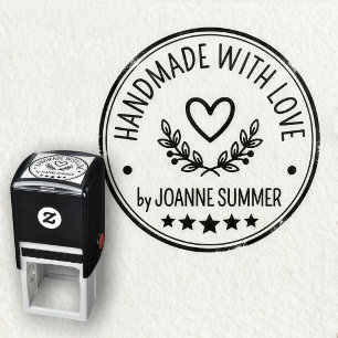 Handmade With Love - Craft Seller Brand Stamp