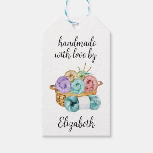 Handmade With Love Crochet Gift Tags
