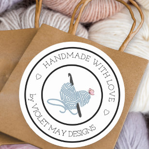 Custom Crochet Labels  Order Custom Crochet Tags & Labels for Handmade  Items Online - Name Maker