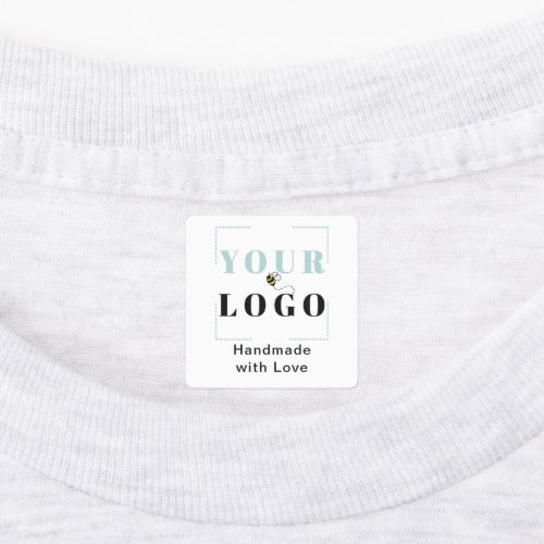 Handmade with Love Custom Logo Square Clothing Labels