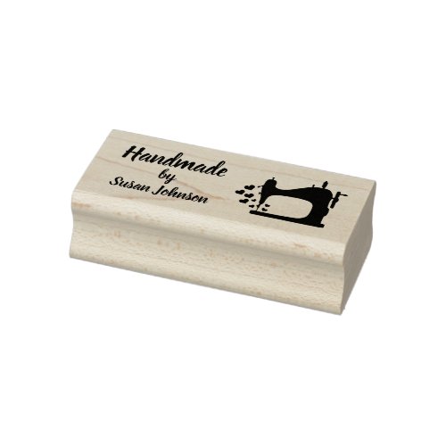 Handmade with Love Custom Name Rubber Stamp