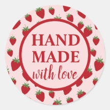 Handmade with Love cute Strawberry