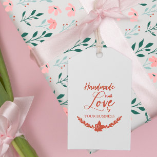 Handmade With Love Design For Artisan Items Rubber Stamp
