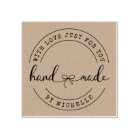 Handmade With Love Elegant Script Sticker