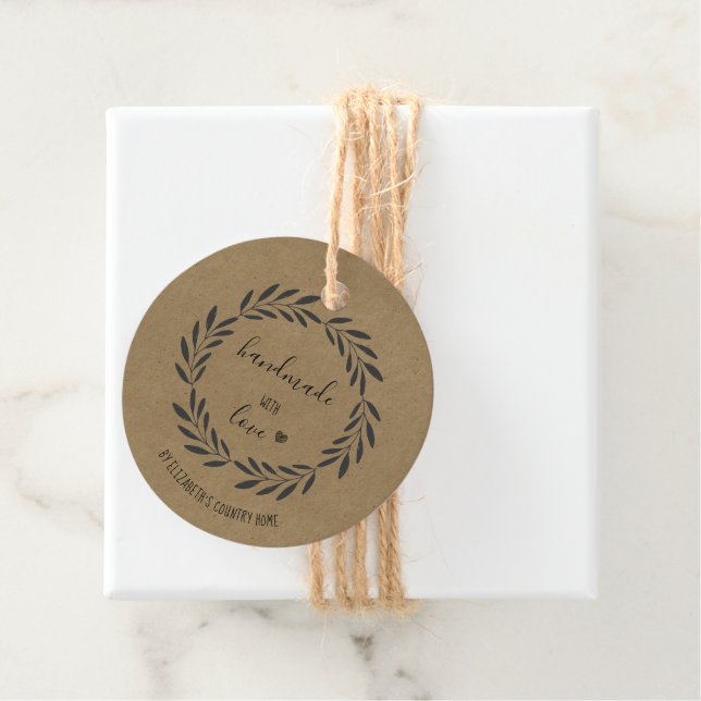 Handmade with Love Etsy Home Crafter Craft Show   Favor Tags (In Situ)