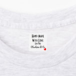 Handmade With Love For You Personalized Labels