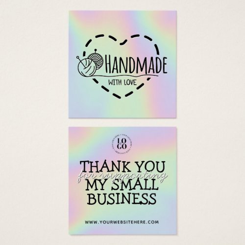 Handmade with love handcrafted business thank you 
