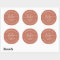 Handmade with love heart name URL terracotta brown