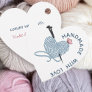 Handmade with Love - Heart Shaped Yarn & Butterfly Favor Tags