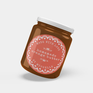Handmade With Love Jam Label Canning Sticker