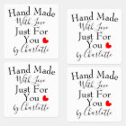 Handmade With Love Just For You Personalized