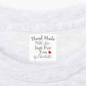 Handmade With Love Just For You Personalized Labels | Zazzle
