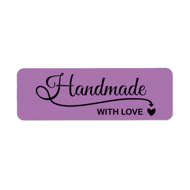 Handmade with love label (Front)