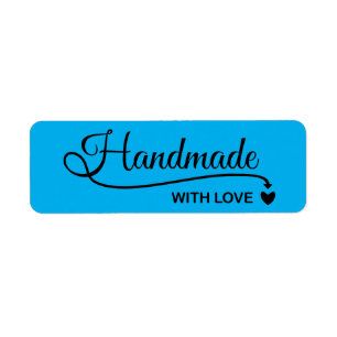 Handmade with love label