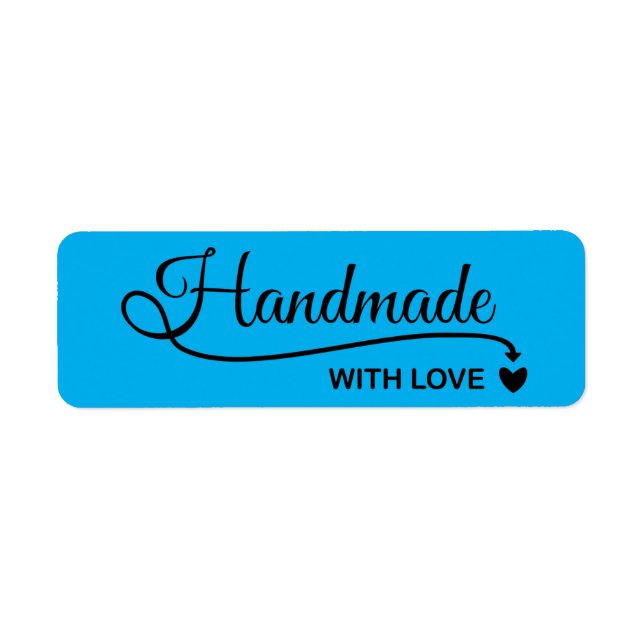 Handmade with love label (Front)