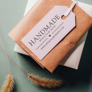 Handmade with Love Minimalist Small Business Cute Rubber Stamp