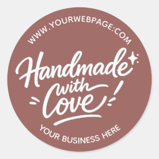 Handmade With Love Packaging Sticker
