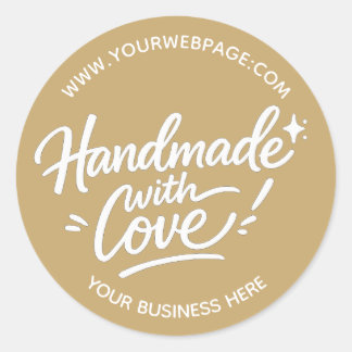 Handmade With Love Packaging Sticker