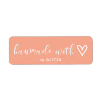 Handmade with Love | Pastel Monogram Label