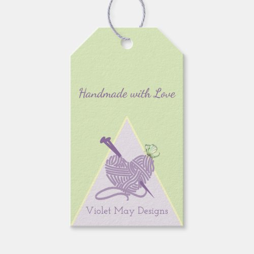 Handmade with Love _ Pastel Yarn Craft Gift Tags