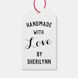 Handmade with Love Personalized Gift Tags