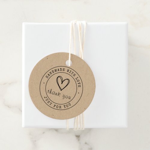 Handmade With Love  Personalized Products Tags