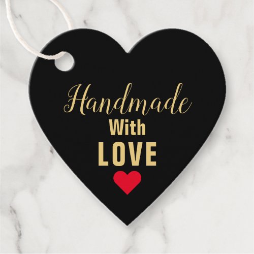 Handmade With Love Product Favor Tags