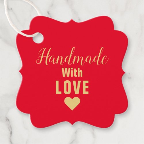 Handmade With Love Product Tags