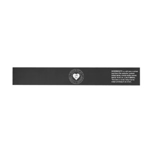 Handmade with Love Product Wrap Around Label