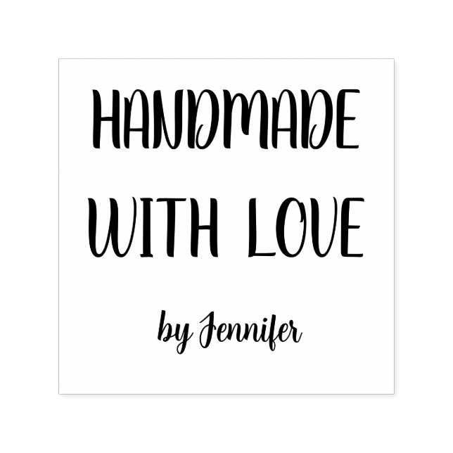 Handmade With Love Professional Chic Customizable  Self-inking Stamp (Design)