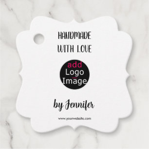 Handmade With Love Professional Custom White  Favor Tags