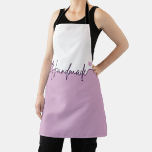 Handmade With Love Purple Small Business owner Apron