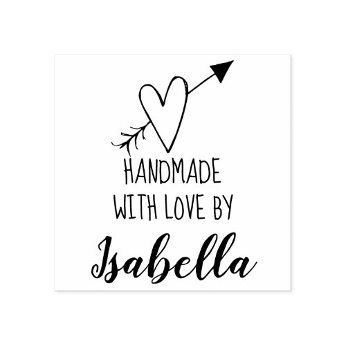 Handmade with Love  Rubber Stamp