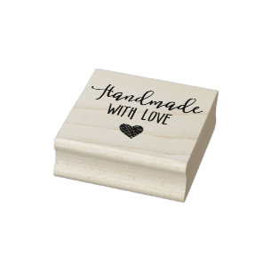 Handmade with Love Rubber Stamp