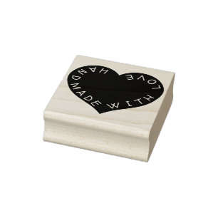 Handmade with love rubber stamp