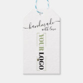 Gold Glitter Ombre Your Own Logo Holiday Gift Tags