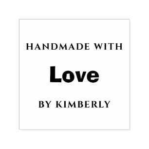 Handmade with love self-inking stamp