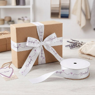Handmade With Love Small Business Packaging Satin Ribbon