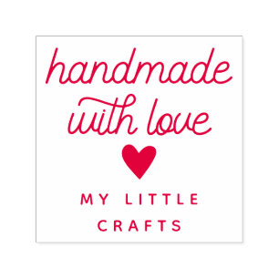 Handmade With Love Small Business Typography Self-inking Stamp