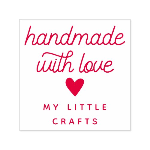 Handmade With Love Small Business Typography Self_inking Stamp