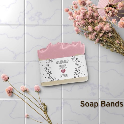 Handmade With Love Soap Band Wrap