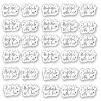 Handmade with Love Stickers