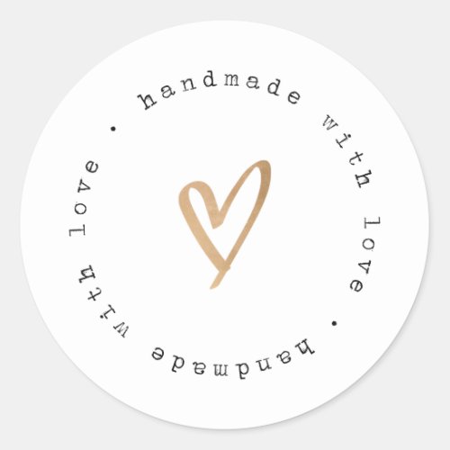 Handmade With Love Stickers