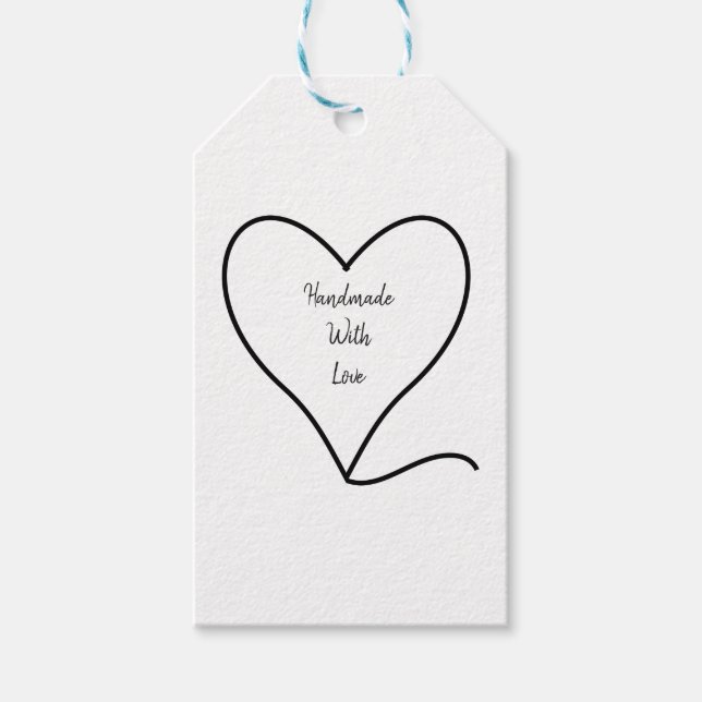 Handmade with love tags (Front)