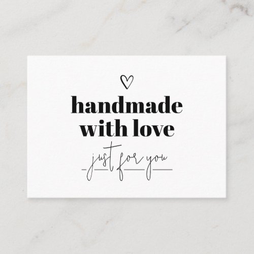 Handmade With Love Thank You Card