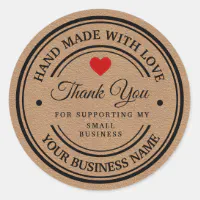 Present Thank You Labels Hand Made With Love Kraft Paper Tags For Clothing  Handmade Paper Gift Tag Price Lists For The Store