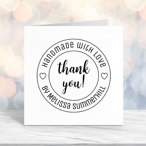 Handmade with Love Thank You Self_inking Stamp