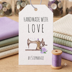 Handmade with Love Vintage Sewing Machine Gift Tags