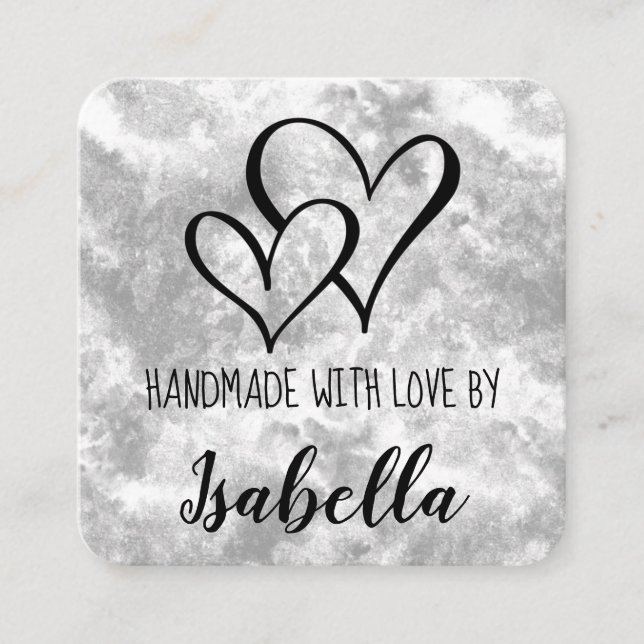 Handmade With Love Watercolor Card (Front)